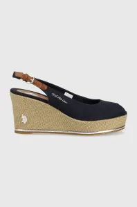 Sandále U.S. Polo Assn. Alyssa dámske, tmavomodrá farba, na kline, ALYSSA016D #8445946
