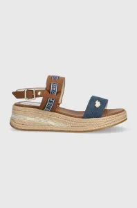 Sandále U.S. Polo Assn. GLORY dámske, hnedá farba, na platforme, GLORY004D #8496310