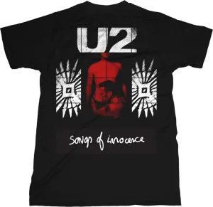 U2 tričko Songs of Innocence Red Shade Čierna S