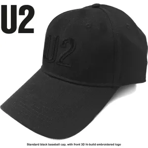 U2 Šiltovka Logo Black