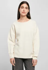 Urban Classics Ladies Chunky Fluffy Sweater whitesand - L