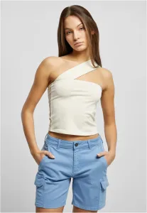 Women's top with one strap whitesand