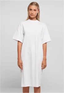 Urban Classics Ladies Organic Long Oversized Tee Dress white - XS