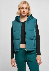 Urban Classics Ladies Recycled Twill Puffer Vest jasper - Size:5XL