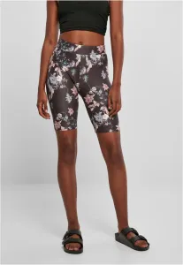 Urban Classics Ladies Soft AOP Cycle Shorts blacksoftflower - XL