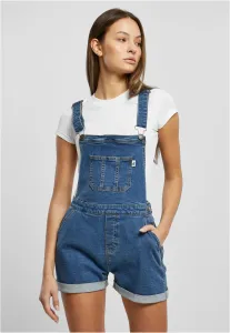 Women's Organic Shorts Dungaree Clear Blue Washed #8476707