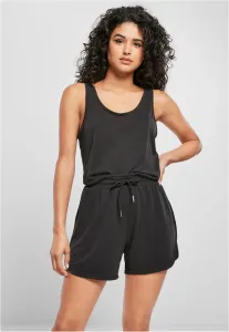 Urban Classics Ladies Short Sleevless Modal Jumpsuit black - L