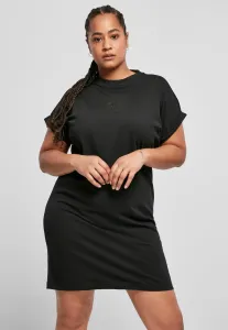 Urban Classics Ladies Cut On Sleeve Printed Tee Dress black/black - 3XL