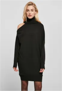 Urban Classics Ladies One Shoulder Knit Dress black - M