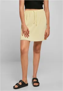Urban Classics Ladies Plisse Mini Skirt softyellow - XL