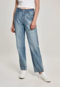Urban Classics Ladies High Waist Straight Jeans mid stone wash - 26/32