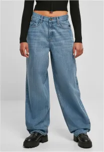 Women's High Waist Jeans 90's Wide Leg Denim Pants - Blue #8482122