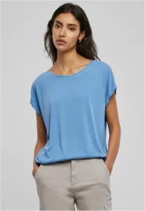 Women's modal t-shirt with extended shoulder horizontblue #8476461