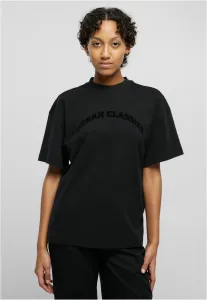 Women's Oversized T-Shirt Flock Black #8438288