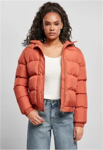Urban Classics Ladies Hooded Puffer Jacket redearth - XL