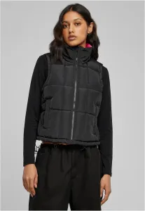 Women's reversible cropped vest black/fuchsia #9058492