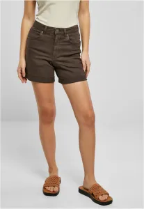 Women's Colorful Shorts Strech Denim Brown #8440815