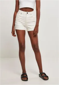 Women's Organic Stretch Denim 5-Pocket Shorts Off-White Raw