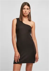 Women's one-shoulder dress black #8452531