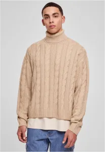Boxes Roll Neck Sweater Wet Sand