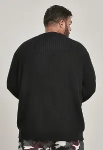 Urban Classics Cardigan Stitch Sweater black - Size:L