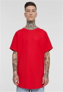 Men's Long Shaped Turnup Tee T-Shirt - Red