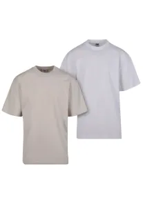 Men's UC Tall Tee 2-Pack T-Shirts - Beige+White #9055702