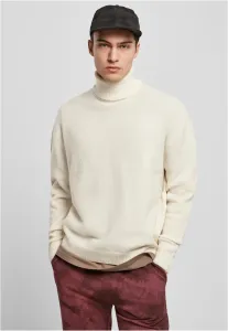 Urban Classics Oversized Roll Neck Sweater whitesand - 5XL