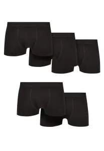 Solid Organic Cotton Boxer Shorts 5-Pack Black+Black+Black+Black+Black #8452877