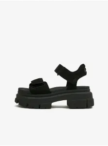 Čierne dámske semišové sandále na platforme UGG Ashton Ankle #5990370