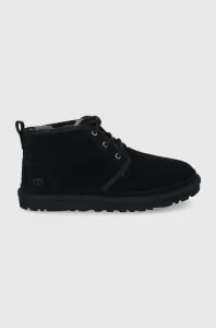 Semišové topánky UGG Neumel pánske, čierna farba #8918718