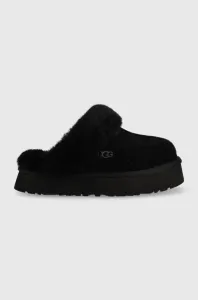 Kožené papuče UGG Disquette W Disquette čierna farba, 1122550.BLK #8251013