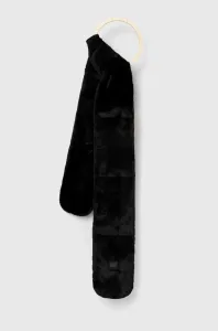Šál UGG dámsky, čierna farba, jednofarebný