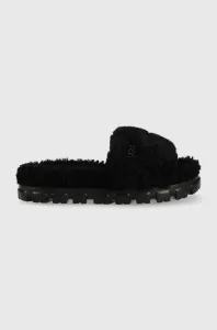 Vlnené papuče UGG W Cozetta Curly čierna farba #6362525
