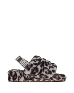 Kapcie UGG FLUFF YEAH SLIDE PANTHER PRINT