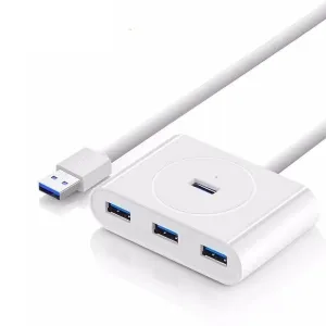 Ugreen CR113 4x USB HUB adaptér 0.5m, biely (20282)