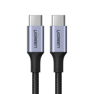 Ugreen USB Type C - USB Type C cable 5 A 100 W Power Delivery Quick Charge 3.0 FCP 480 Mbps 1,5 m gray (70428 US316)