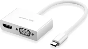 UGREEN MM123 adapter video converter USB Type C - HDMI / VGA white