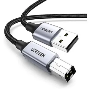 UGREEN USB-A Male to USB-B 2.0 Printer Cable Alu Case with Braid 2 m  (Black)