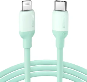 UGREEN US387 fast charging cable USB Type C - Lightning (MFI certified) chip C94 Power Delivery 1m green