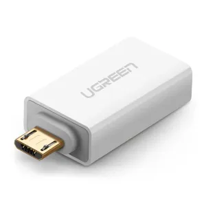 UGREEN US195 USB to micro USB Adapter, OTG (white)