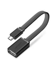 Ugreen US133 OTG adaptér USB / micro USB F/M, čierny (US133 10396)