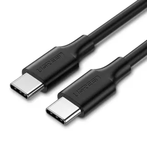 Ugreen USB-C 2.0 (M) to USB-C (M) 60 W/3 A Data Cable Black 0,5 m