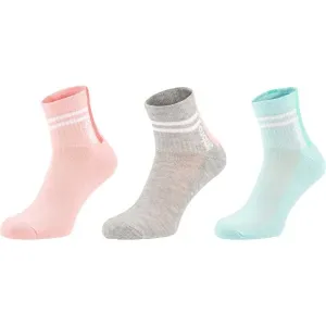 Umbro STRIPED SPORTS SOCKS JNR - 3 PACK Detské  ponožky, lososová, veľkosť #425862