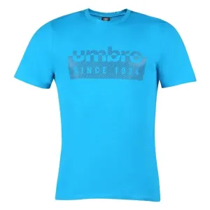 Umbro FW LINEAR BOX GRAPHIC TEE Pánske tričko, modrá, veľkosť S