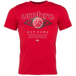 Umbro FW RETRO FOOTVALL GRAPHIC TEE Pánske tričko, červená, veľkosť