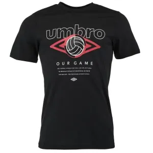 Umbro FW RETRO FOOTVALL GRAPHIC TEE Pánske tričko, čierna, veľkosť #7813267