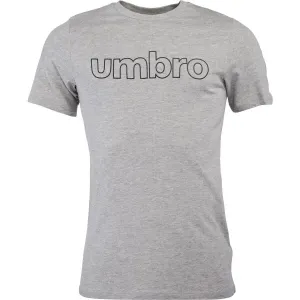 Umbro LINEAR LOGO GRAPHIC TEE Pánske tričko, sivá, veľkosť #6344053
