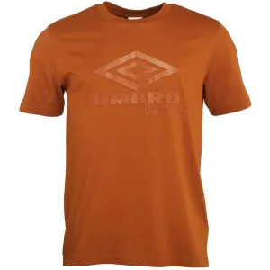 Umbro LARGE LOGO TEE Pánske tričko, oranžová, veľkosť M