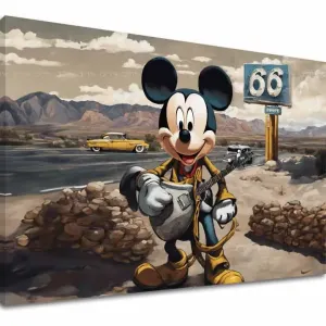 Obraz na plátne - Gitarista Mickey Mouse | different dimensions